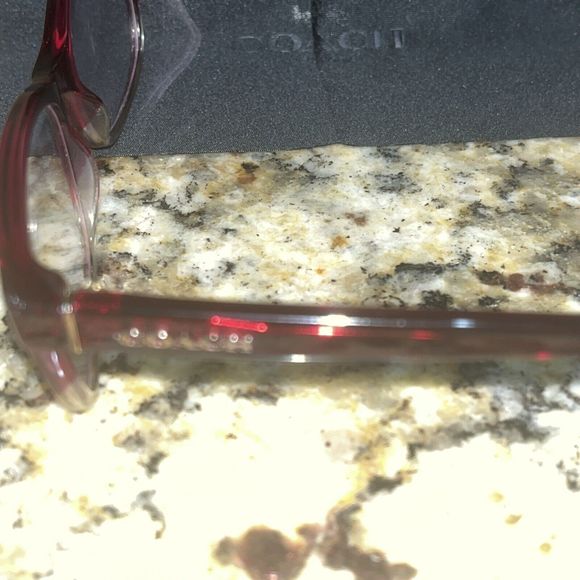 COACH HC6089 5484 Red Sand Gradient Women's Eyeglass Frames 51-16-135 Red - Picture 7 of 11